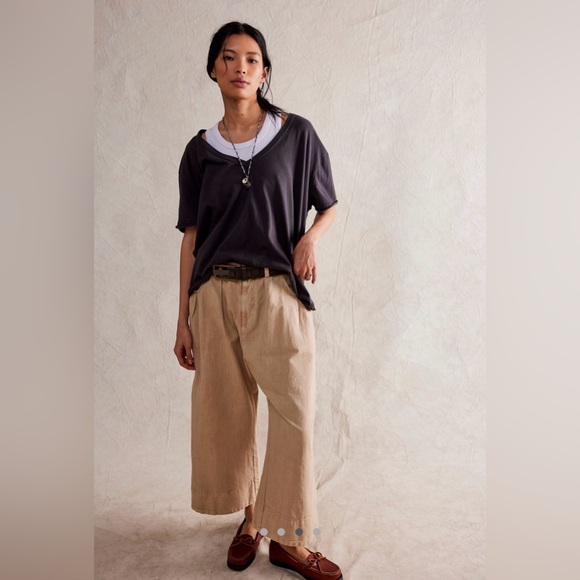 NWT Free People We Th Free Nina V-Neck Tee - Picture 3 of 6